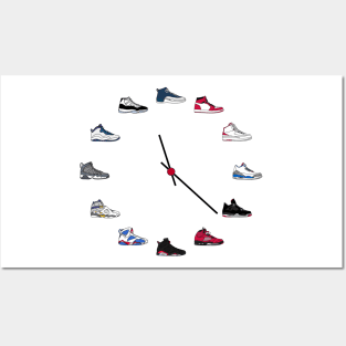 Jordan Sneaker Clock Posters and Art